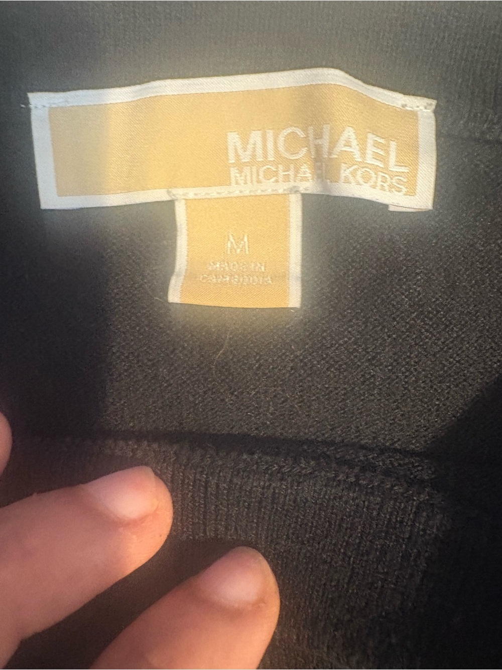 Michael Kors Black Crewneck Women's Sweater - Picture 4 of 5